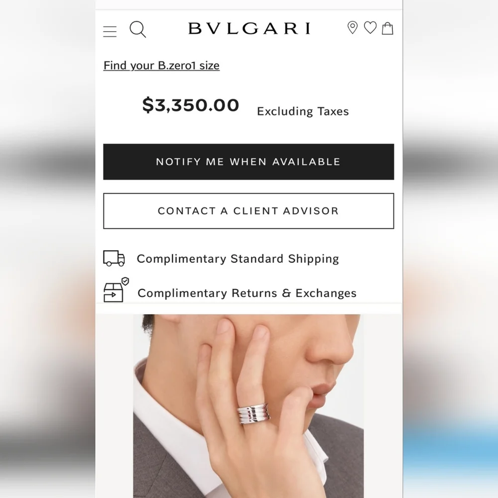 BULGARI Zero Ring - Picture 9 of 14